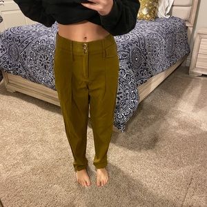 Olive green Zara trousers